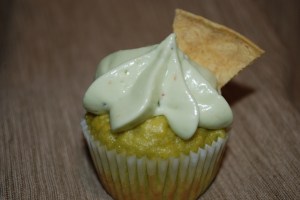 Finished Guacamole cupcake: click to enlarge